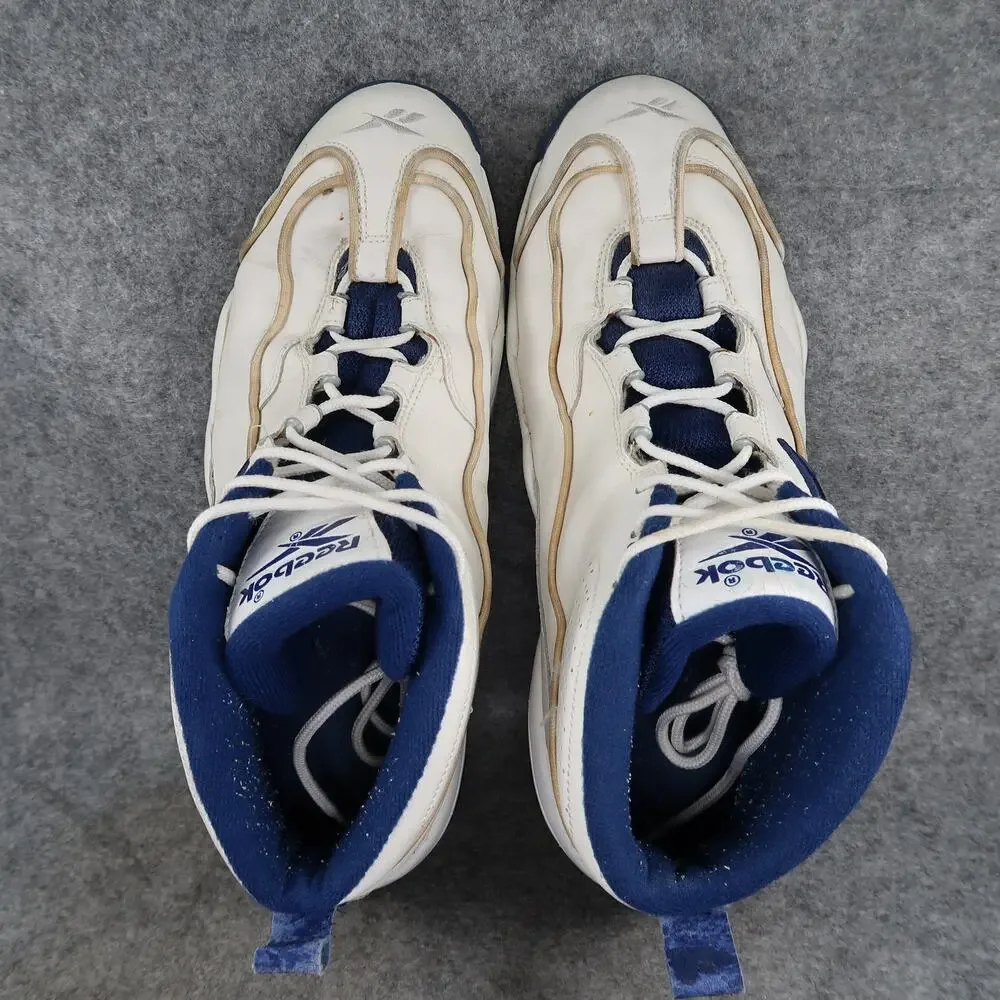 Reebok Shoes Mens 13 Basketball Sneaker Vintage Retro Trainers DMX White Blue